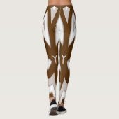 Schattige bruin "Ratti_Creative_Arts" Leggings (Achterkant)