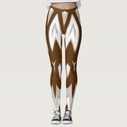 Schattige bruin "Ratti_Creative_Arts" Leggings (Voorkant)