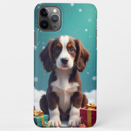 Schattige bruin-witte puppy iPhone 11Pro max hoesje