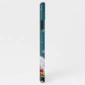 Schattige bruin-witte puppy iPhone hoesje (Rechterkant)