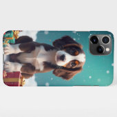 Schattige bruin-witte puppy iPhone hoesje (Achterkant horizontaal)