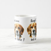 Schattige bruine beagle koffiemok (Center)