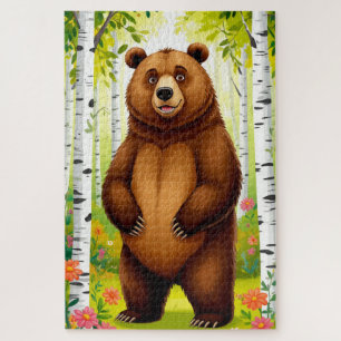 Schattige Bruine Beer Cartoon Legpuzzel