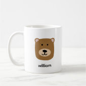 Schattige bruine beer koffiemok (Links)