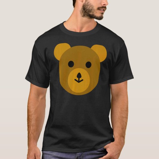 Schattige bruine beer teddybeer t-shirt (Voorkant)