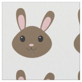 Schattige bruine Bunny Stof (Close Up)