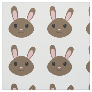 Schattige bruine Bunny Stof
