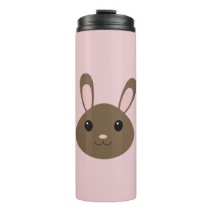 Schattige bruine Bunny Thermosbeker