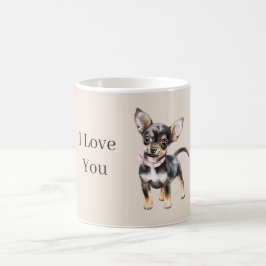 Schattige Bruine Crème Chihuahua Hond Koffiemok