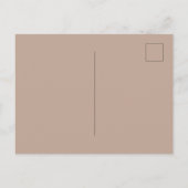 Schattige Bruine Crème Egel Muis Briefkaart (Achterkant)
