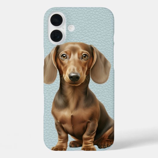 SCHATTIGE BRUINE DACHSHUND PUPPY DOG Case-Mate iPhone CASE (Achterkant)