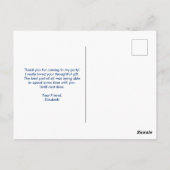 Schattige bruine guldenergie briefkaart (Achterkant)