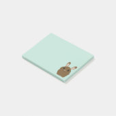 Schattige bruine konijn post-it® notes (Schuin)