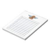 Schattige bruine-portaallijst notitieblok (Linkerzijde)