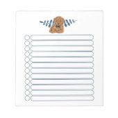 Schattige bruine-portaallijst notitieblok (Voorkant)