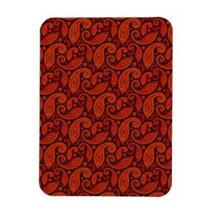 Schattige bruine spiraal paisley patronen magneet