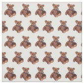 schattige bruine teddybeer stof (Swatch)