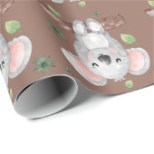Schattige bruine uil cadeaupapier (Rol Hoek)