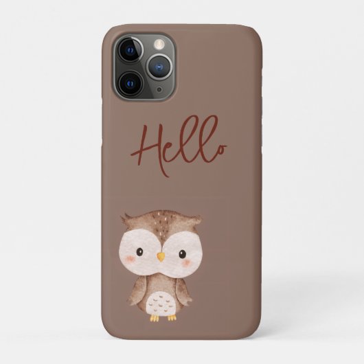 Schattige bruine uil Case-Mate iPhone case (Achterkant)