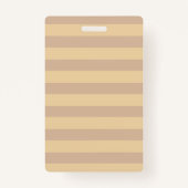 Schattige Bruine Uil Student Hall Pass Badge met N (Achterkant)