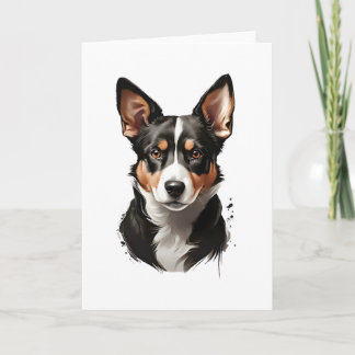 Schattige Bruine Witte Zwarte Hond Puppies Lege Gr Kaart