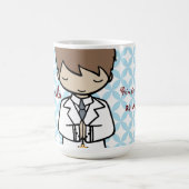 Schattige brunette jongen van de eerste Heilige Co Koffiemok (Center)