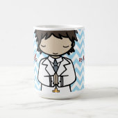 Schattige brunette jongen van de eerste Heilige Co Koffiemok (Center)