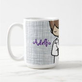 Schattige brunette jongen van de eerste Heilige Co Koffiemok (Links)