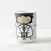 Schattige brunette jongen van de eerste Heilige Co Koffiemok (Center)