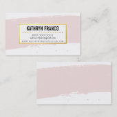 SCHATTIGE BRUSH STROKE stijlvol geschilderd bord r Visitekaartje (Voorkant / Achterkant)