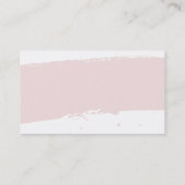 SCHATTIGE BRUSH STROKE stijlvol geschilderd bord r Visitekaartje (Achterkant)