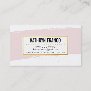 SCHATTIGE BRUSH STROKE stijlvol geschilderd bord r Visitekaartje