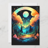 Schattige Brushwood Into the Bossen Verjaardag Kaart (Achterkant)