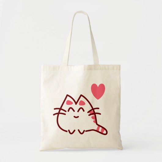 Schattige Bubble Kawaii Cat Tote Bag (Voorkant)