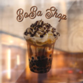 Schattige bubble tea, boba thee raamsticker (Vel 2)