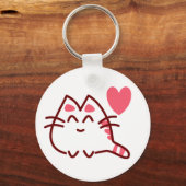 Schattige bubelkatten sleutelhanger (Voorkant)
