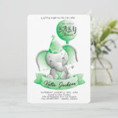 Schattige Budget Baby Shower Kaart (Staand voorkant)