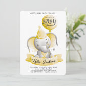 Schattige Budget Baby Shower Kaart (Staand voorkant)
