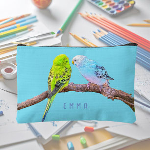 Schattige budgie paar - custom etui