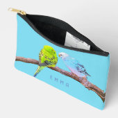 Schattige budgie paar - custom etui (Open)