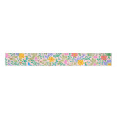 Schattige Bugs Pastel Blush Roze Bloemen Patroon G Satijnen Lint (Voorkant)