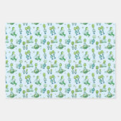 Schattige buitenaards thema inpakpapier vel (Voorkant 3)