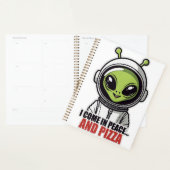 Schattige buitenaardse astronaut "Ik kom in vrede  Planner (Display)