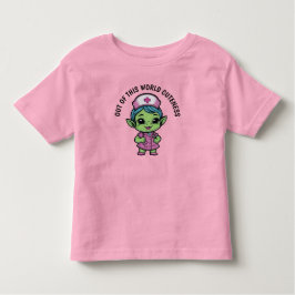 Schattige buitenaardse verpleegster kinder shirts