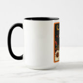 Schattige Bull Terrier Dog Tarot Kaart Mok (Links)