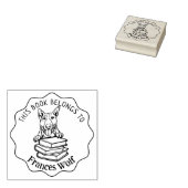 Schattige Bull Terrier Hond Rubberstempel (Gestempeld)