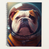 Schattige Bulldog Astronaut Planner (Voorkant)