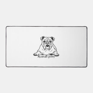Schattige Bulldog Bureaumat
