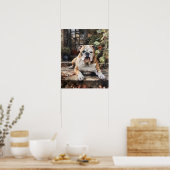 Schattige Bulldog Dog Art Print Poster (Keuken)