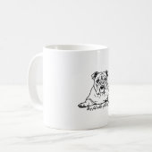 Schattige Bulldog Koffiemok (Voorkant links)